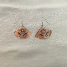 Triangle Shaped Copper Earrings  - $25.00