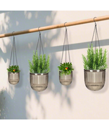 4 Pack Self Watering Hanging Planters Indoor Flower Pots, 4.5/6.5 Inch O... - $32.99