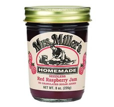 Mrs. Miller&#39;s Homemade No Sugar Seedless Red Raspberry Jam, 3-Pack 8 oz.... - £23.49 GBP