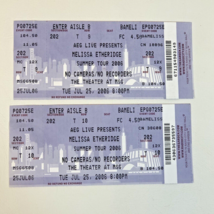 Pair (2) Melissa Etheridge Concert Tickets Madison Square Garden NY July... - $14.84