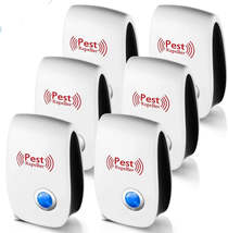 6 Packs Pest Repeller Ultrasonic Electronic Mouse Rat Mosquito Insect Rodent Con - £35.13 GBP