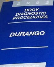 2002 DODGE DURANGO BODY DIAGNOSTICS PROCEDURES Service Repair Shop Manua... - $11.05