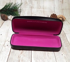 Diane von Furstenberg Sunglass Eyeglass Black Hard Case Only - Fuchsia I... - $9.61