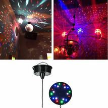 Rotating 6Rpm Rgbw Light Motor 18Led For Mirror Disco Ball 6&quot; 8&quot; 12&quot; Dj ... - £31.38 GBP