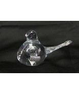 Lindshammar Sweden Glass Clear Bird Handmade with Tag - $395.98 MXN