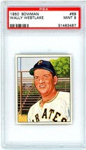 1950 Bowman Wally Westlake #69 PSA 9 P1262 - $1,846.35