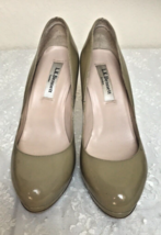 L.K.Bennett Patent Leather Pumps Size 37/6.5 Taupe - $56.19