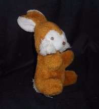 9&quot; Vintage Atlanta Gerber Baby Brown White Bunny Rabbit Stuffed Animal Plush Toy - £22.72 GBP