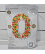 52.5&quot; Silver Zero Foil Balloon Birthday Party Wedding Decorations Balloo... - $8.36 CAD