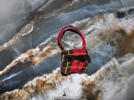 BUILD A BEAR Red/Black/Yellow Plaid Purse - $6.28 CAD