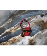 BUILD A BEAR Red/Black/Yellow Plaid Purse - $88.18 MXN