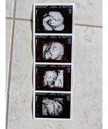 US PAPER Fake Prank Gag Custom 4 PHOTO Pregnancy 3D Ultrasound Sonogram  - $91.00