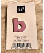 NWT Gap Clothing Co Letter Initial Lapel ENAMEL PIN Lower Case B Lavender - $14.95