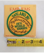 Emblems Oakland As 1971 World Series Championship Patch Yellow &amp; Green - £77.84 GBP