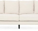 Christopher Knight Home Constance Contemporary 3 Seater Fabric Sofa, Bei... - $1,515.99
