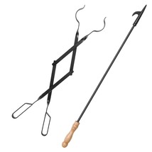 32-Inch Fireplace Fire Pit Campfire Poker Stick And 26-Inch Campfire Fireplace T - £44.89 GBP