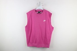 Nike Sportswear Mens Large Spell Out Custom Cut Off Sleeveless Sweatshirt Vest - £30.97 GBP