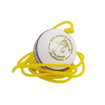 Leather Cricket Hanging Ball Knocking Ball 7 Ft (White) Standard Size Free Ship - £23.72 GBP