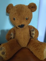 Vintage 1973 Animal Fair Inc. Teddy Bear Plush Stuffed Animal Toy Brown 12&quot; - £23.08 GBP