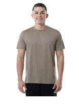 New Athletic Works Men Core Quick Dry Short Sleeve Tee TAN Shirt 2XL &amp; L... - $14.99