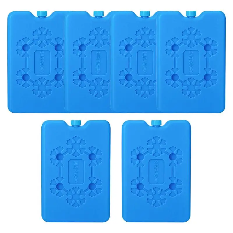 6pcs Cold Pack Reusable Long Lasting Ice Bag Small Packs Keeping Food Cool &amp; F - £16.05 GBP