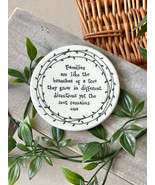 East Of India Leaf porcelain coaster - Families are like - $19.56 CAD