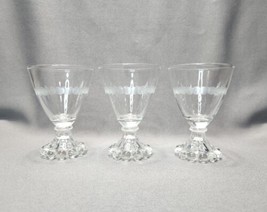 Vintage MCM Anchor Hocking Boopie Bubble Foot AHC2 Cordial Juice Glass Tumblers - £12.49 GBP