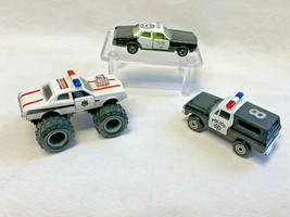 3 Rescue Highway Patrol Police Rescue SQUASH Unit Diecast Vehicles Zylme... - $29.95