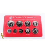 1980 Pièces de Monnaie Jamaica Brilliant Uncirculated (Bu ) Spécimen Kit 9 - $1,564.25 MXN