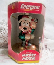 Mickey Mouse Glass Ornament Issued by Energizer 2000 Millennium  - £6.22 GBP