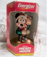 Mickey Mouse Glass Ornament Issued by Energizer 2000 Millennium  - £6.34 GBP