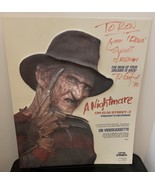 A NIGHTMARE ON ELM STREET 2 PLASTIC 3D POSTER SIGNED - $410.24 CAD