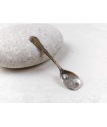Antique French Silverplated Metal Blanc Miniature Spoon vtg dollhouse ac... - $793.15 MXN