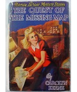 Nancy Drew The Quest of the Missing Map 1943B-5 print hcdj no.19 Carolyn... - £15.98 GBP