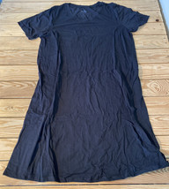 cuddl duds NWOT Women’s cotton wear v neck dress size L black s7 - £14.16 GBP