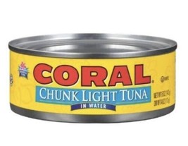 Coral Chunk Light Tuna In Water 5 Oz. (Pack Of 48 Cans) - £186.40 GBP