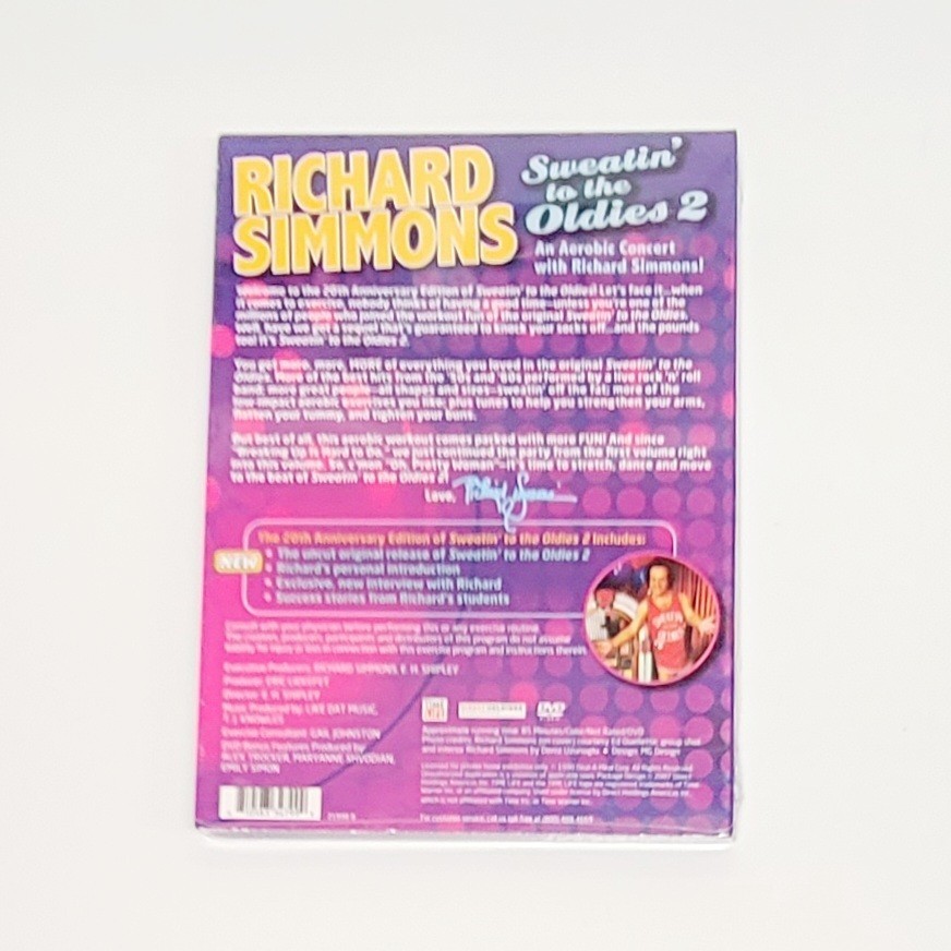 Richard Simmons Sweatin' To The Oldies 2 DVD Brand New Factory Sealed Item image 2