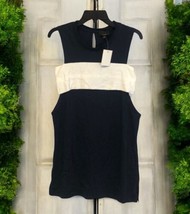 Lumiere navy blue ivory band tank dress or tunic Women’s Size S Small - $18.80