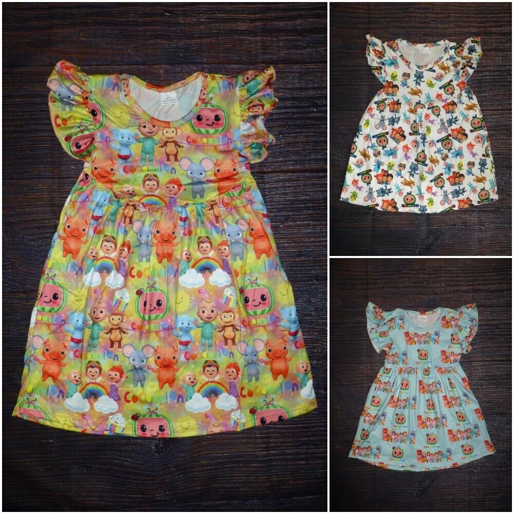 NEW Boutique Cocomelon Baby Girls Sleeveless Pearl Dress - $4.79+