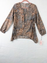 Juicy Couture Womens Top Blouse Embellished Pretty Plush Size M Polyeste... - $14.68