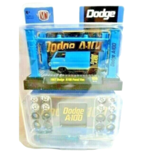 M2 1967 Dodge A100 Panel Van Car Diecast Model Kit Toy Rim Sets Black Bl... - $28.97
