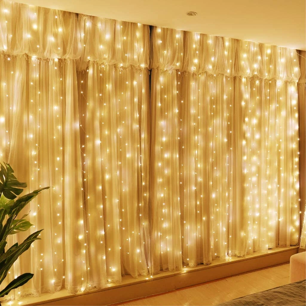 Fairy Curtain Lights USB  in 8 Modes Fairy String Hanging Lights with Remote Con - £149.70 GBP