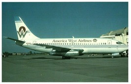 America West Airlines 737 N126AW  Postcard - £11.63 GBP
