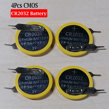 4Pcs CR2032 Lithium Battery CMOS with Solder Tab 10mm Tab Spacing - £10.21 GBP