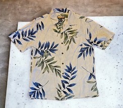 Havana Jacks Cafe Mens Hawaiian Palm Leaf Button Up Short Sleeve Shirt M... - $22.49