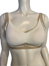 Women&#39;s Knit Comfort Sports Bra Cream Size XL NEW in Package - $268.04 MXN