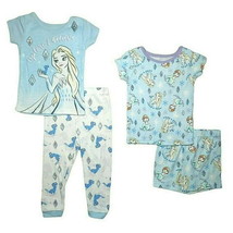 Disney Frozen Elsa 4-Piece Cotton Pajama Set for Toddlers - £16.91 GBP