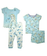 Disney Frozen Elsa 4-Piece Cotton Pajama Set for Toddlers - £17.03 GBP