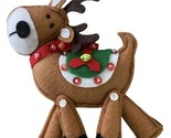 Midwest-CBK Felt Craft Sequined Plush Deer Ornament 5.5 inches - £8.86 GBP