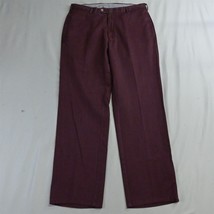 Peter Millar 33 x 32 Maroon Red MF13B84 Raleigh Twill Straight Mens Chino Pants - £23.33 GBP